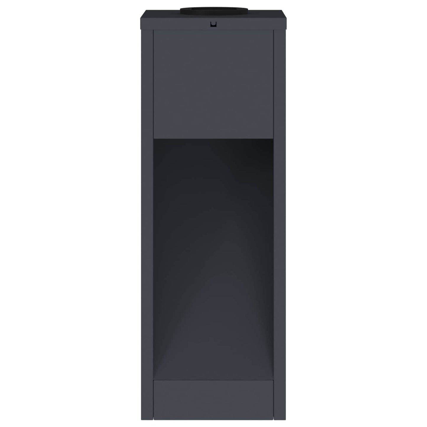 Lampa de parcurs LED solar 2 pcs Antracit Oțel laminat la rece