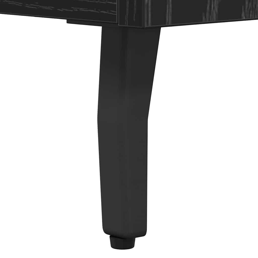 Bufet Stejar Negru 69,5 x 34 x 90 cm Lemn compozit