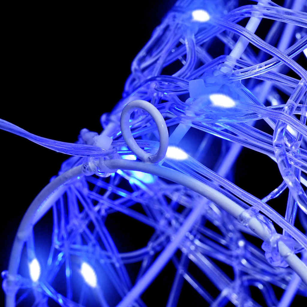 Cap de ren cu 140 LED albastru 60 cm Acril