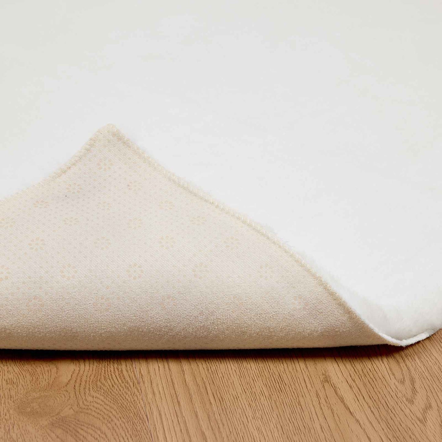 Covor din de iepure sintetic antiderapant Olite Alb Poliester