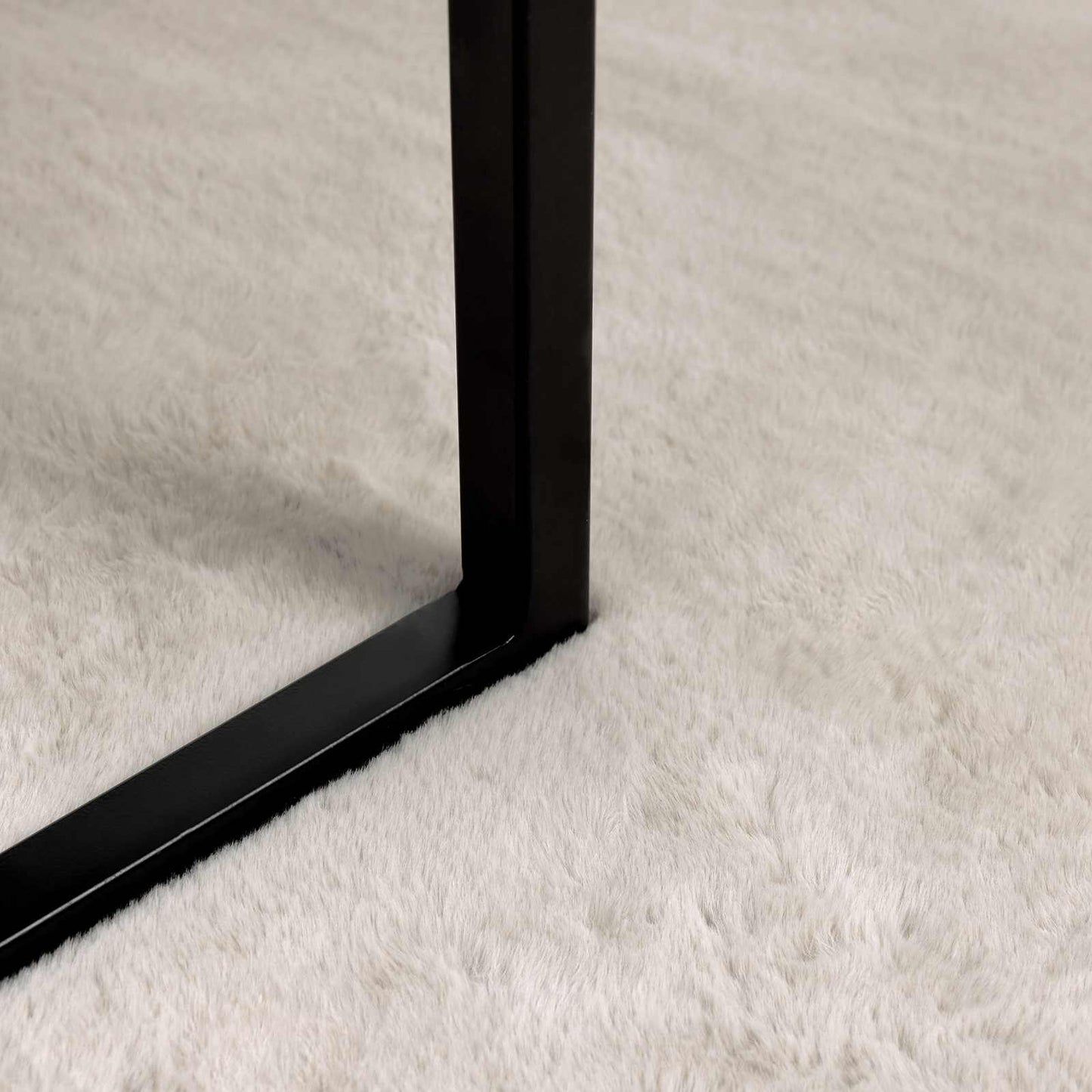 Covor din de iepure sintetic antiderapant Olite Bej Poliester