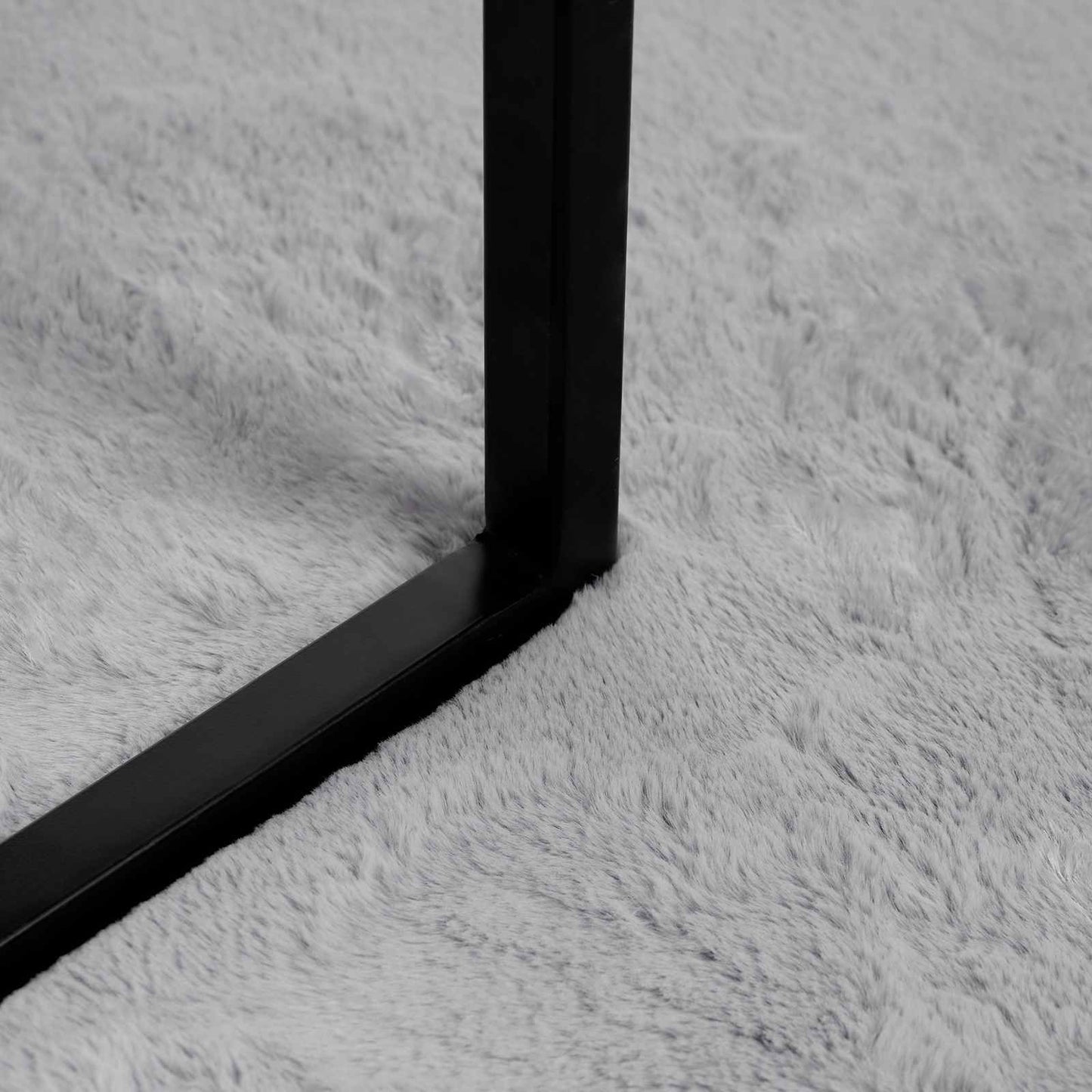 Covor din de iepure sintetic antiderapant Olite Gri Poliester