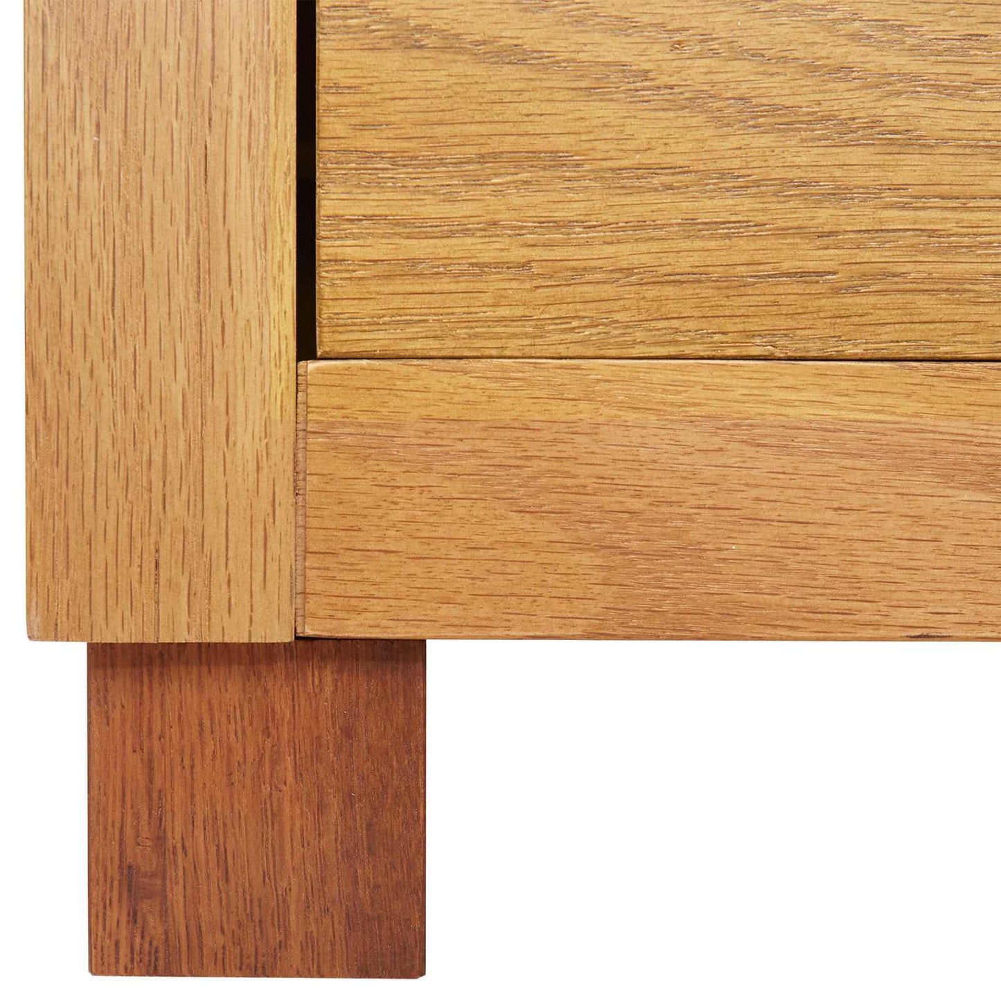 Dulap cu sertar cu depozitare Maro Lemn compozit