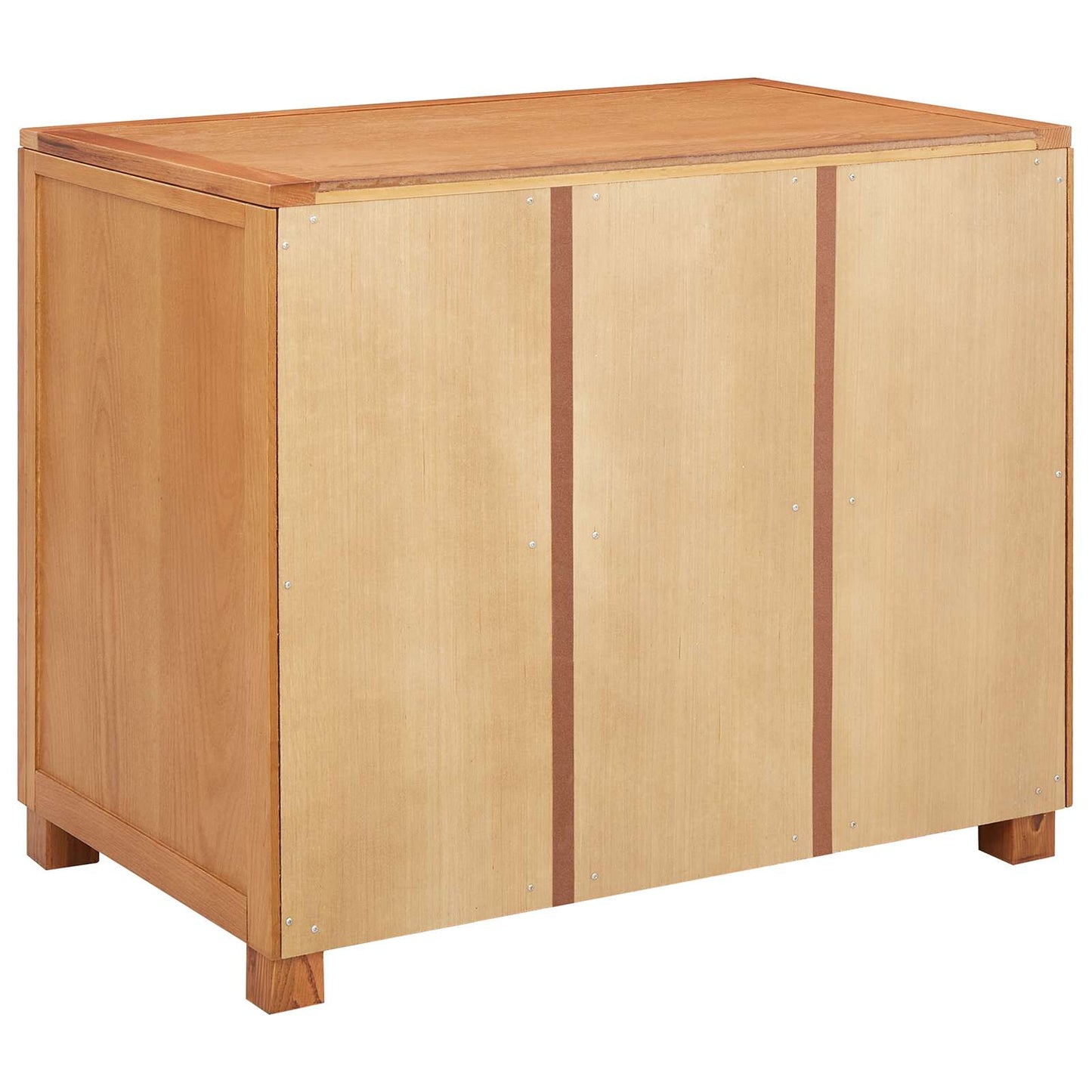 Dulap cu sertar cu depozitare Maro Lemn compozit