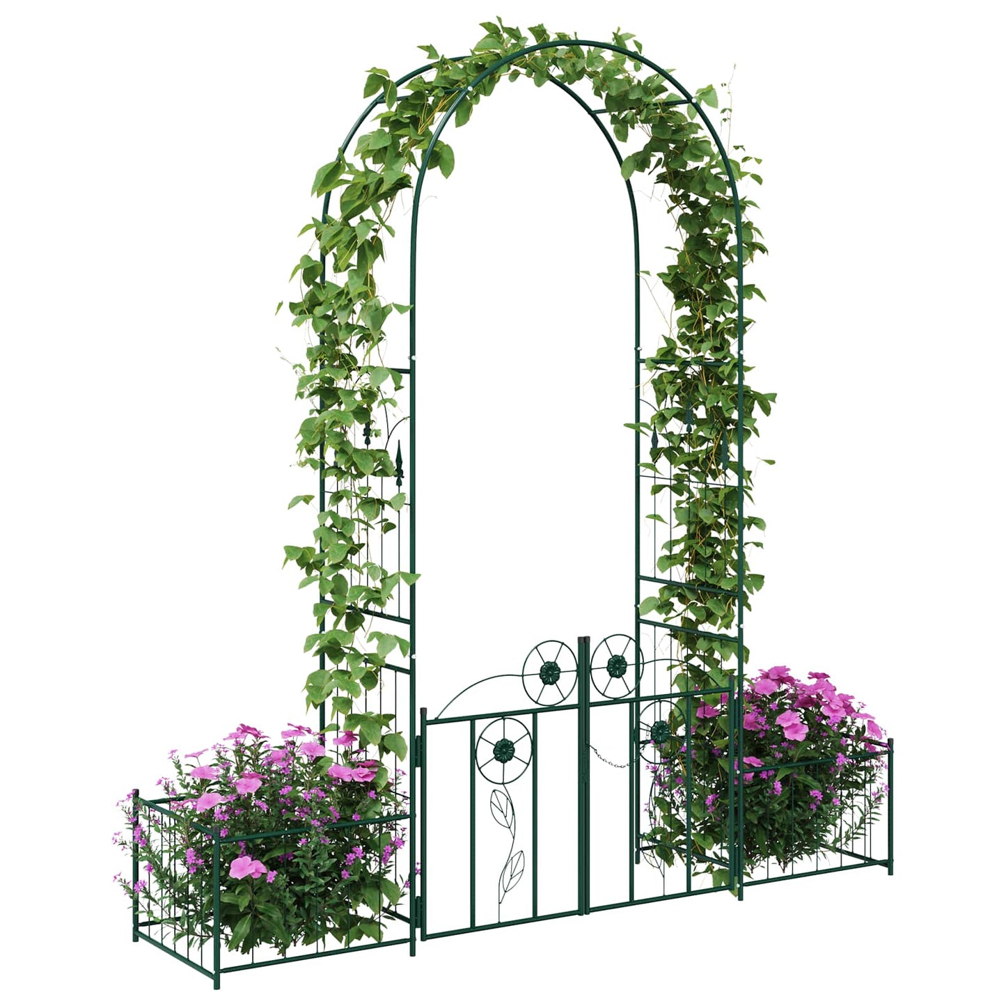 Arc de Grădină cu blocare Verde 203 x 50 x 218 cm