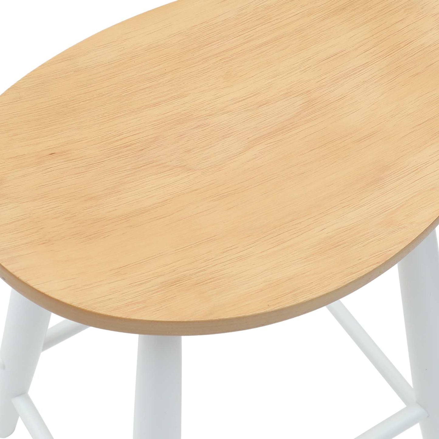 Scaune de dining 2 pcs Alb 46 x 37 x 63 cm