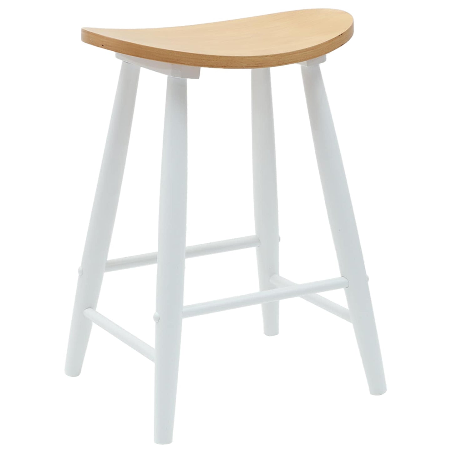 Scaune de dining 2 pcs Alb 46 x 37 x 63 cm