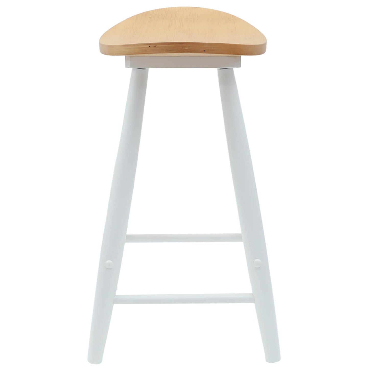 Scaune de dining 2 pcs Alb 46 x 37 x 63 cm