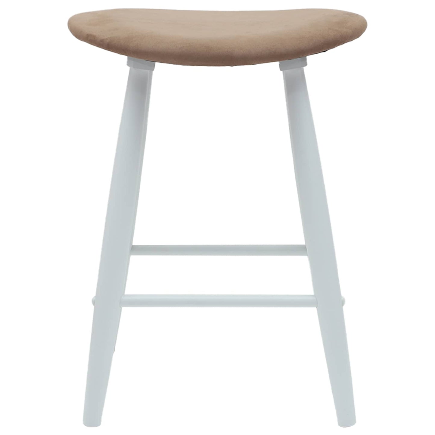 Scaune de dining 2 pcs Alb 46 x 37 x 63 cm