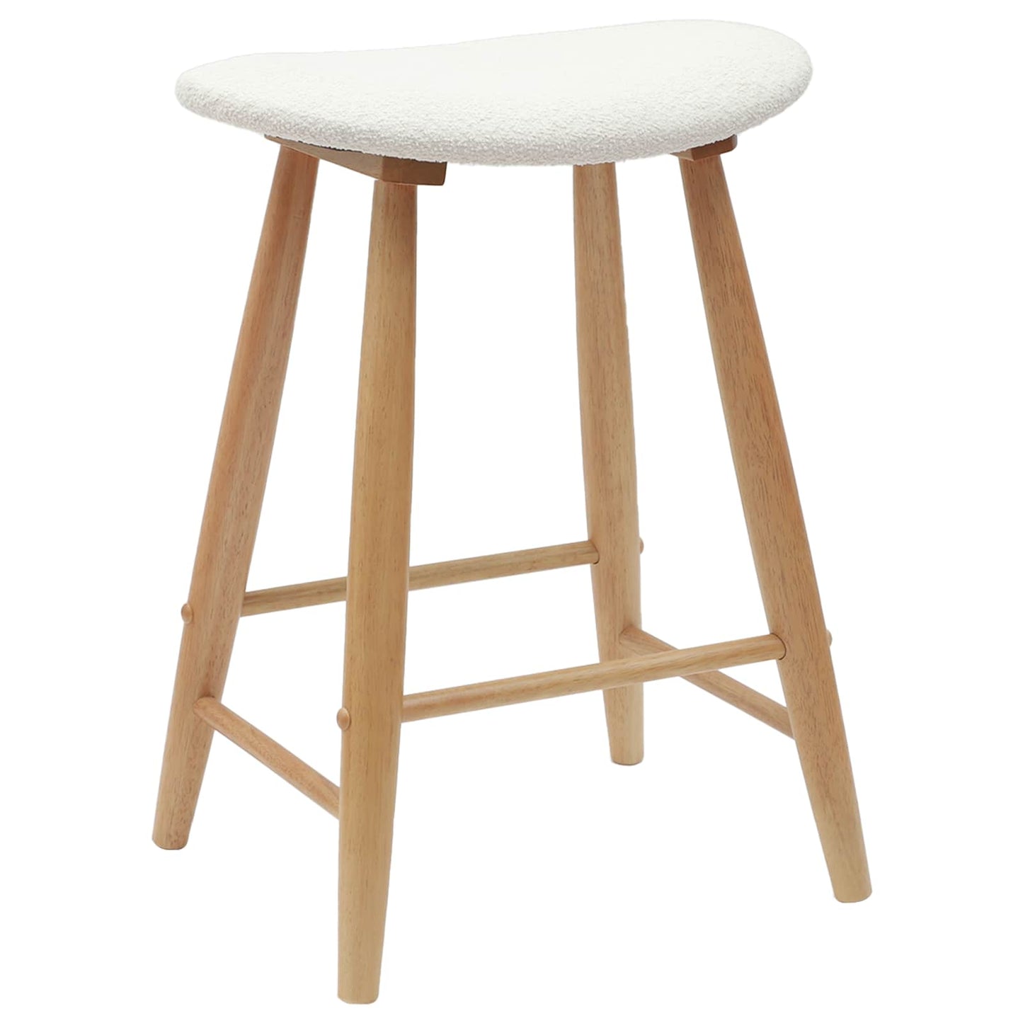 Scaune de dining 2 pcs natural 46 x 37 x 63 cm