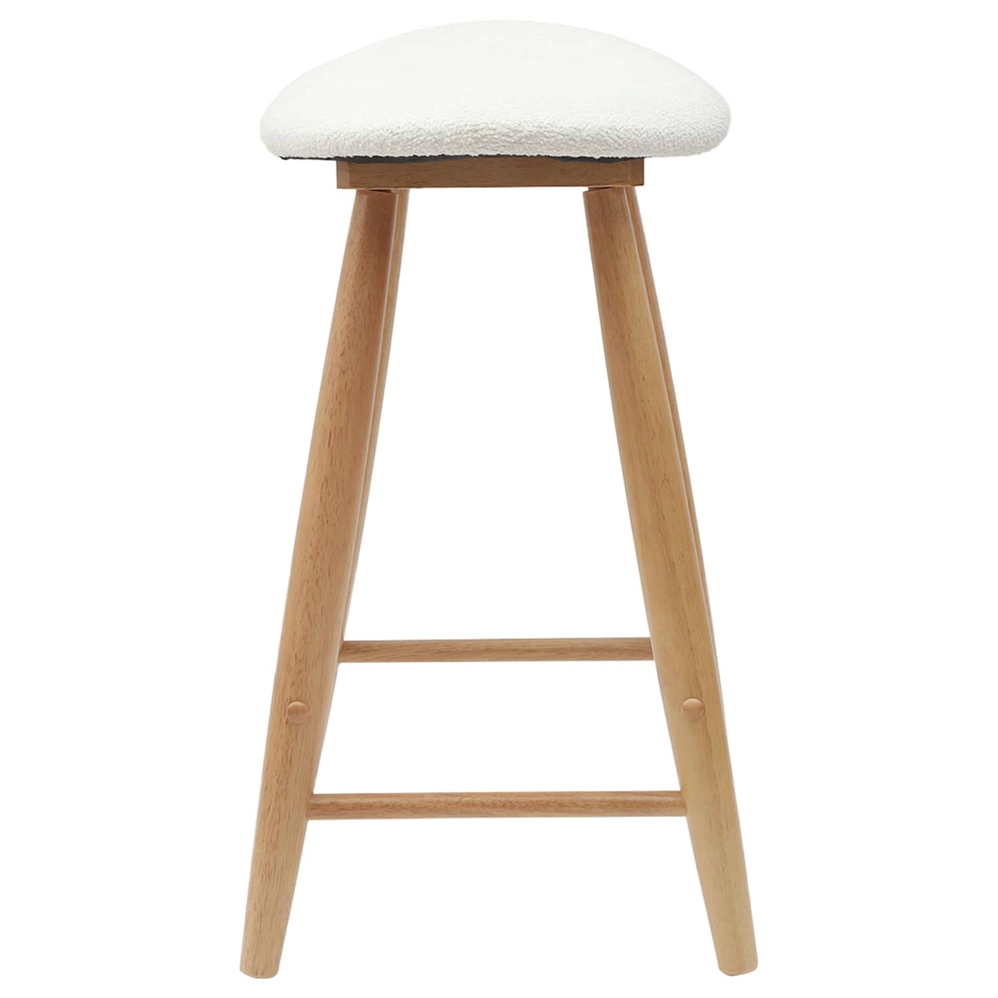 Scaune de dining 2 pcs natural 46 x 37 x 63 cm