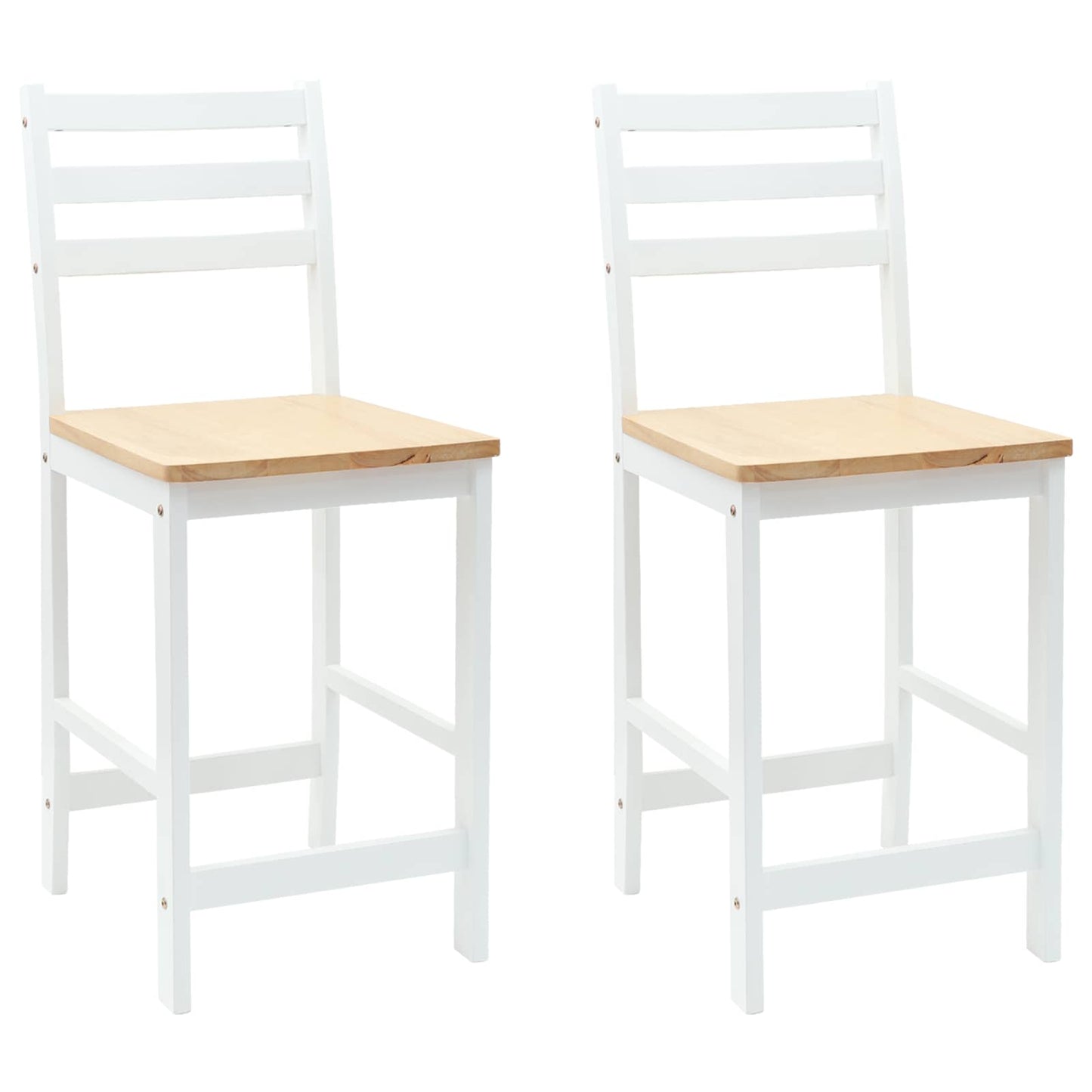 Scaune de dining 2 pcs Alb 40 x 47,5 x 99,5 cm
