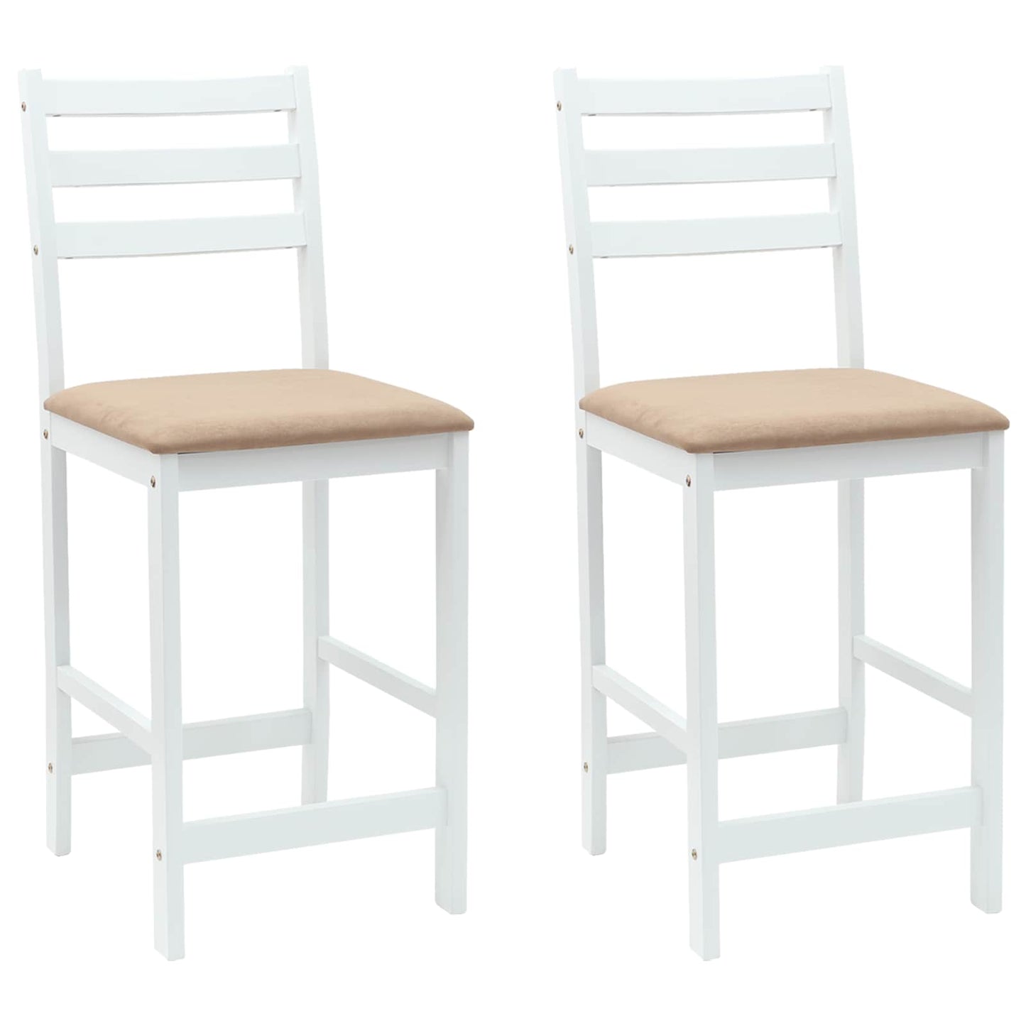 Scaune de dining 2 pcs Alb 40 x 47,5 x 99,5 cm