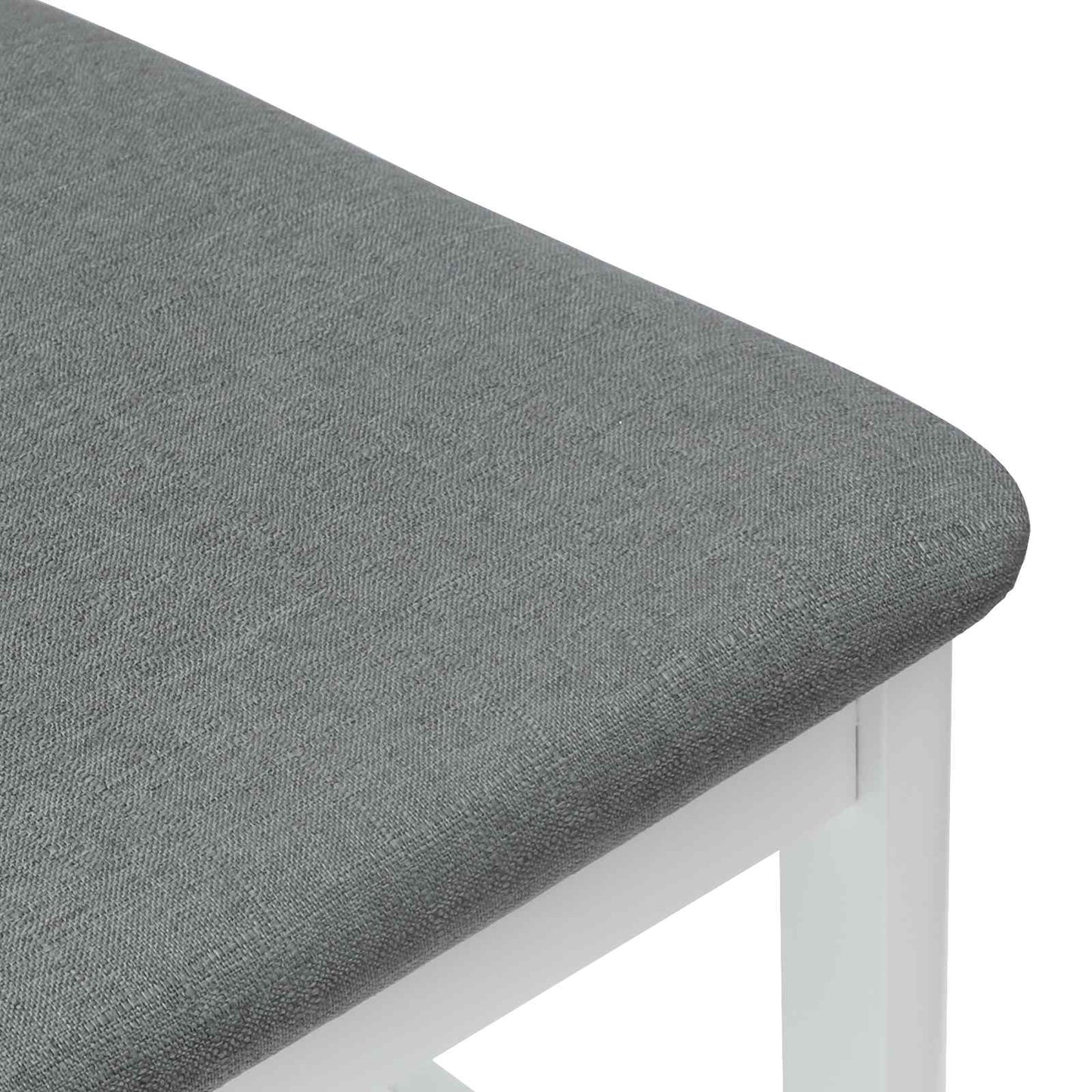 Scaune de dining 2 pcs Alb 48 x 49 x 95 cm