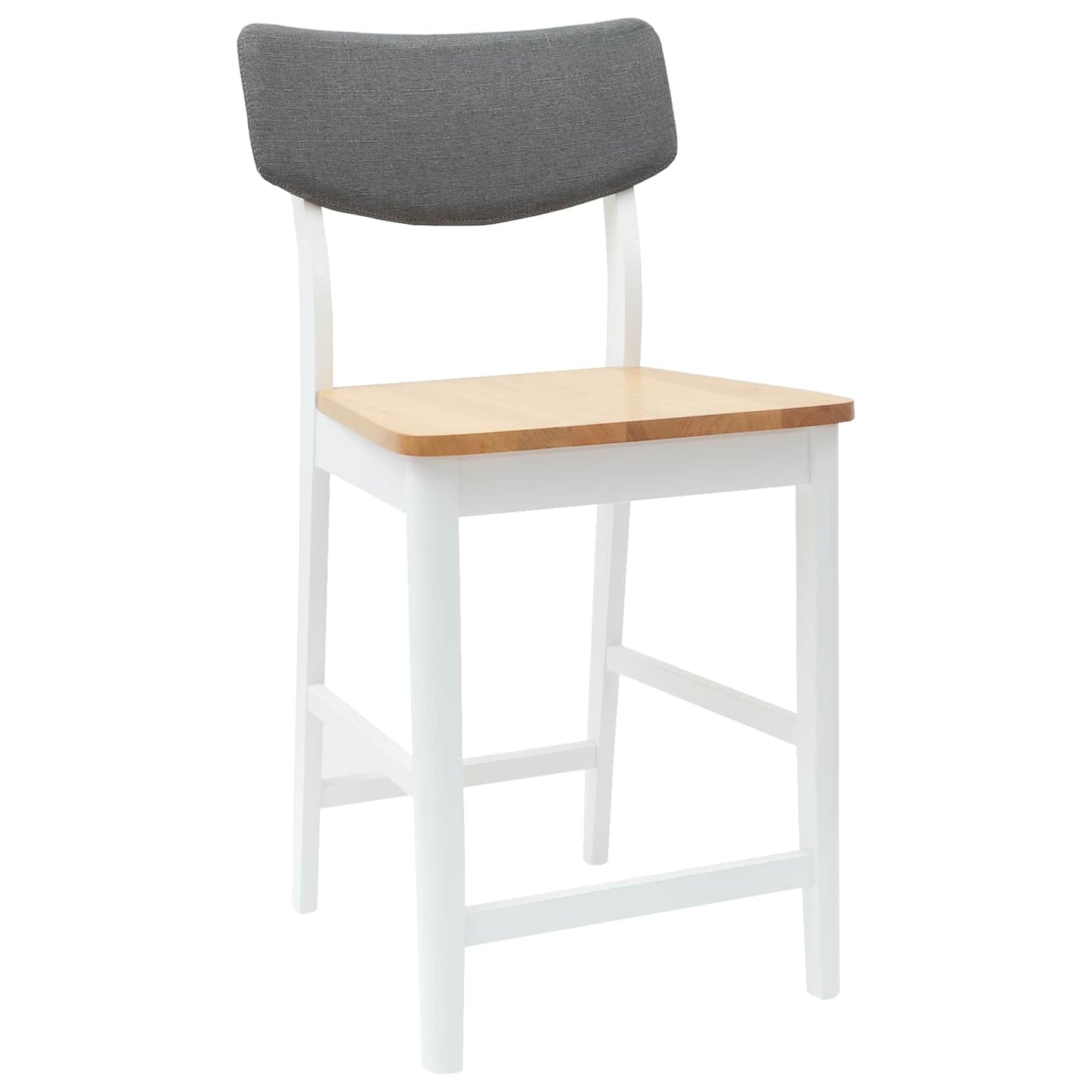 Scaune de dining 2 pcs Alb 48 x 49 x 95 cm