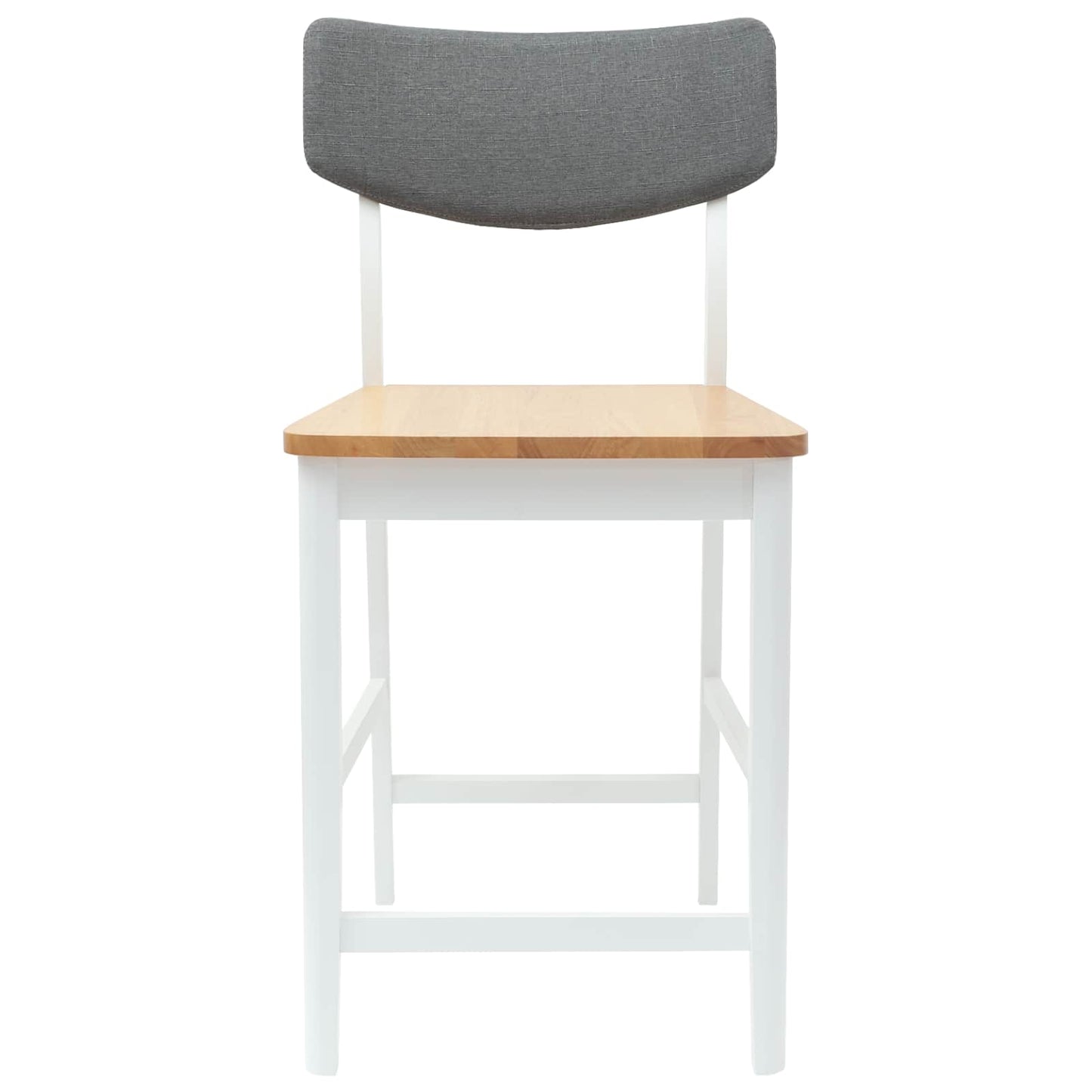 Scaune de dining 2 pcs Alb 48 x 49 x 95 cm