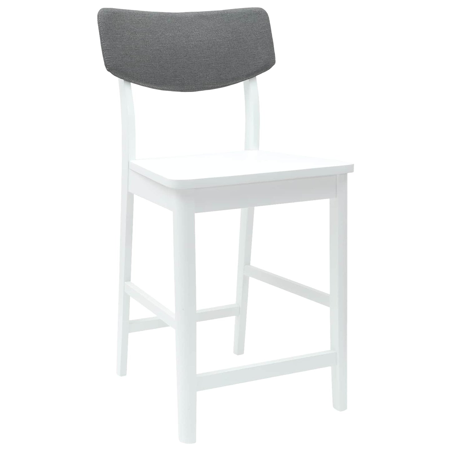 Scaune de dining 2 pcs Alb 48 x 49 x 95 cm