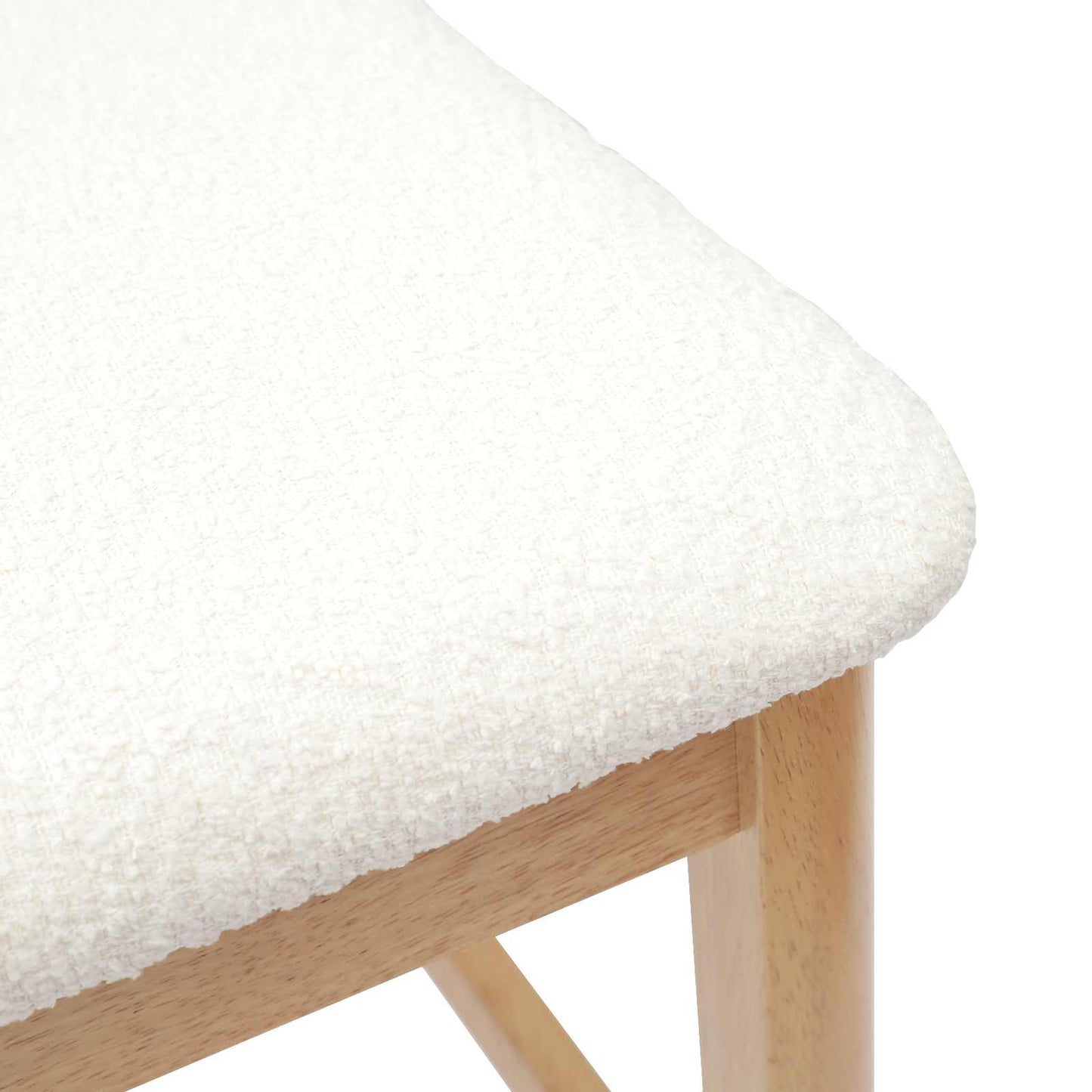 Scaune de dining 2 pcs natural 48 x 49 x 95 cm