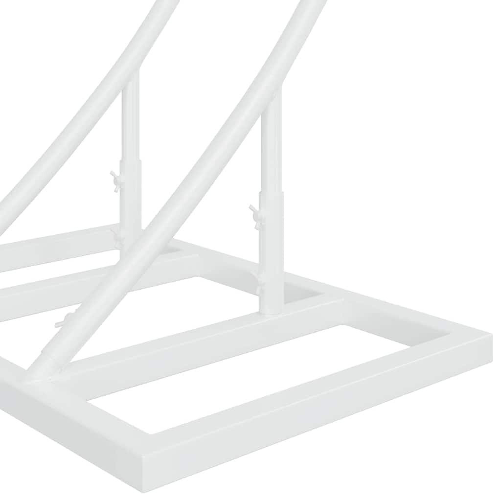 Arc de nuntă Alb 220 x 45 x 200 cm Oțel