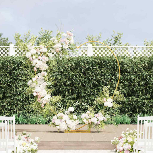 Arc de nuntă Auriu 195 x 35 x 211 cm Oțel