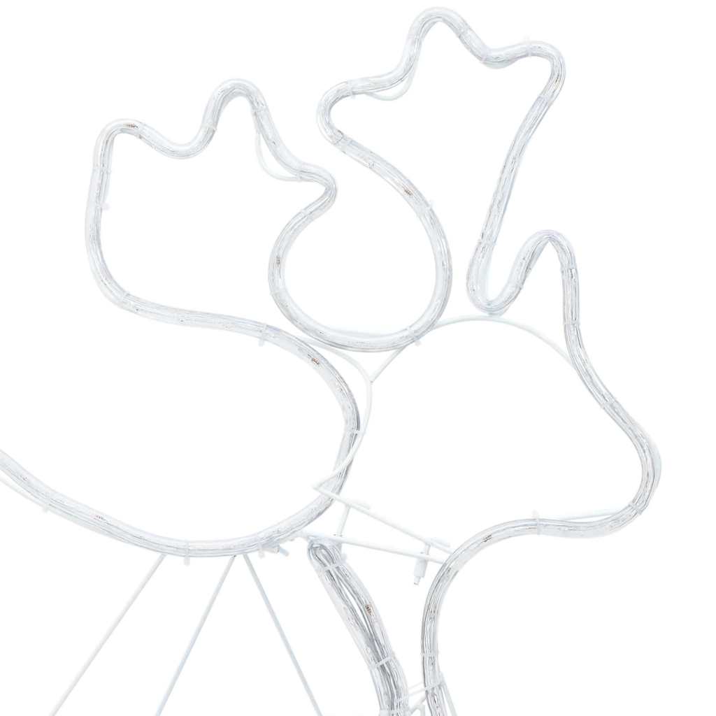 Decorațiune de Crăciun cu 1224 LED Multicolour 69 x 79 cm PVC