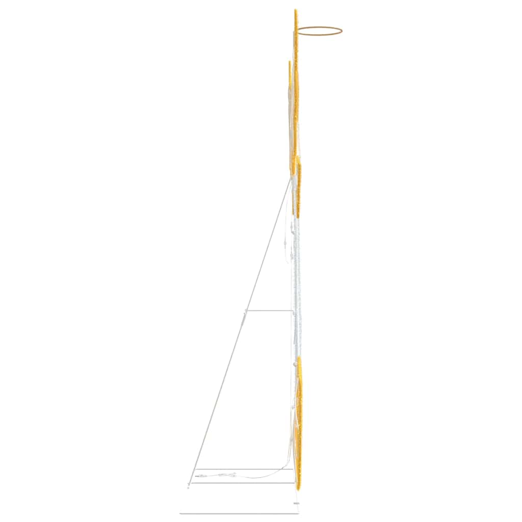 Colț luminat Alb cald 116 x 29 x 158.5 cm Poliester