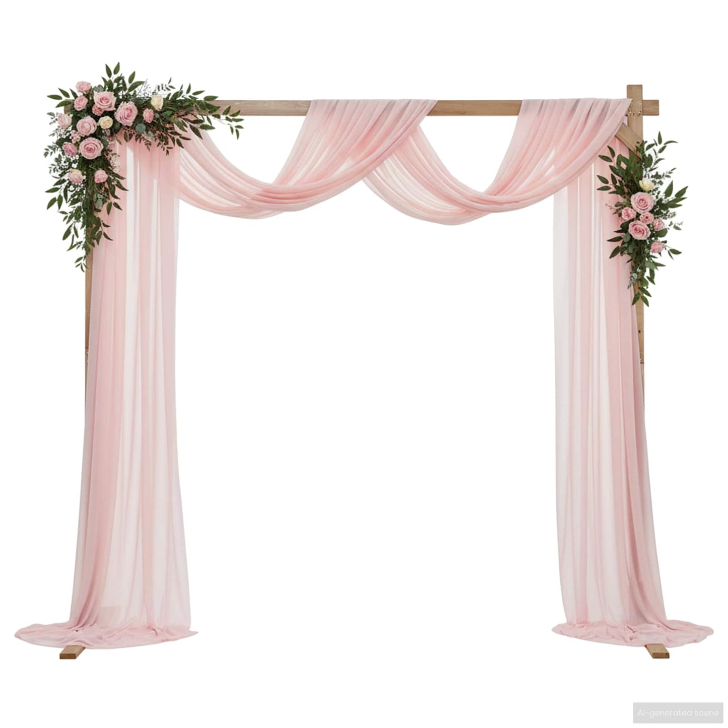 Arc de nuntă Maro deschis 225 x 95 x 226 cm Lemn de pin masiv