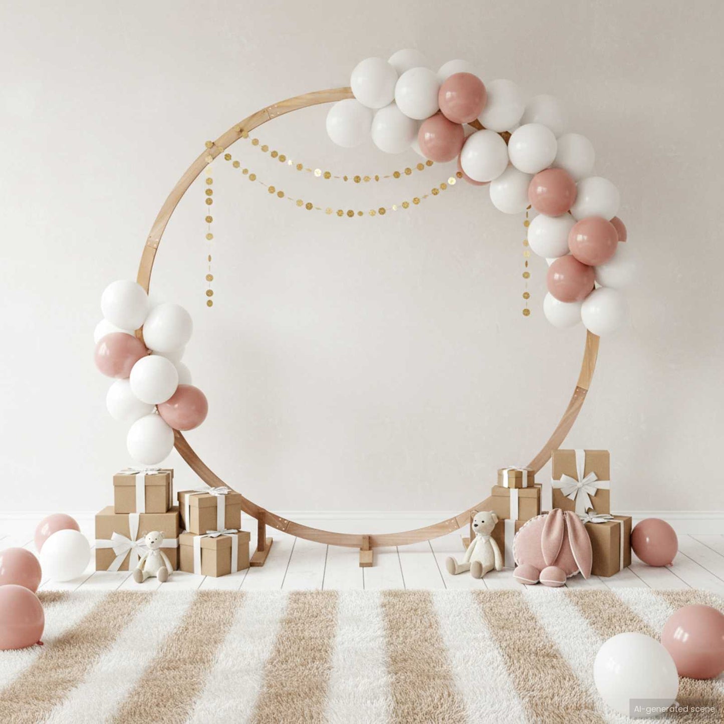 Arc de nuntă Maro deschis 224 x 80 x 220 cm Lemn de pin masiv