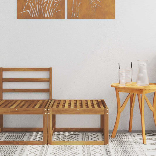 Taburet pentru exterior Lemn Solid de Acacia natural