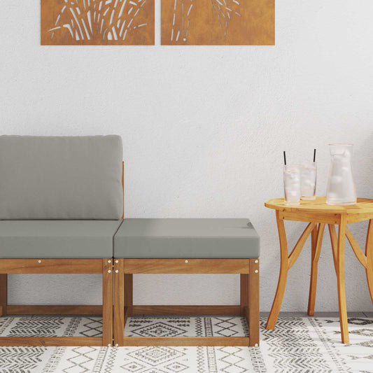 Taburet pentru exterior Lemn Solid de Acacia natural