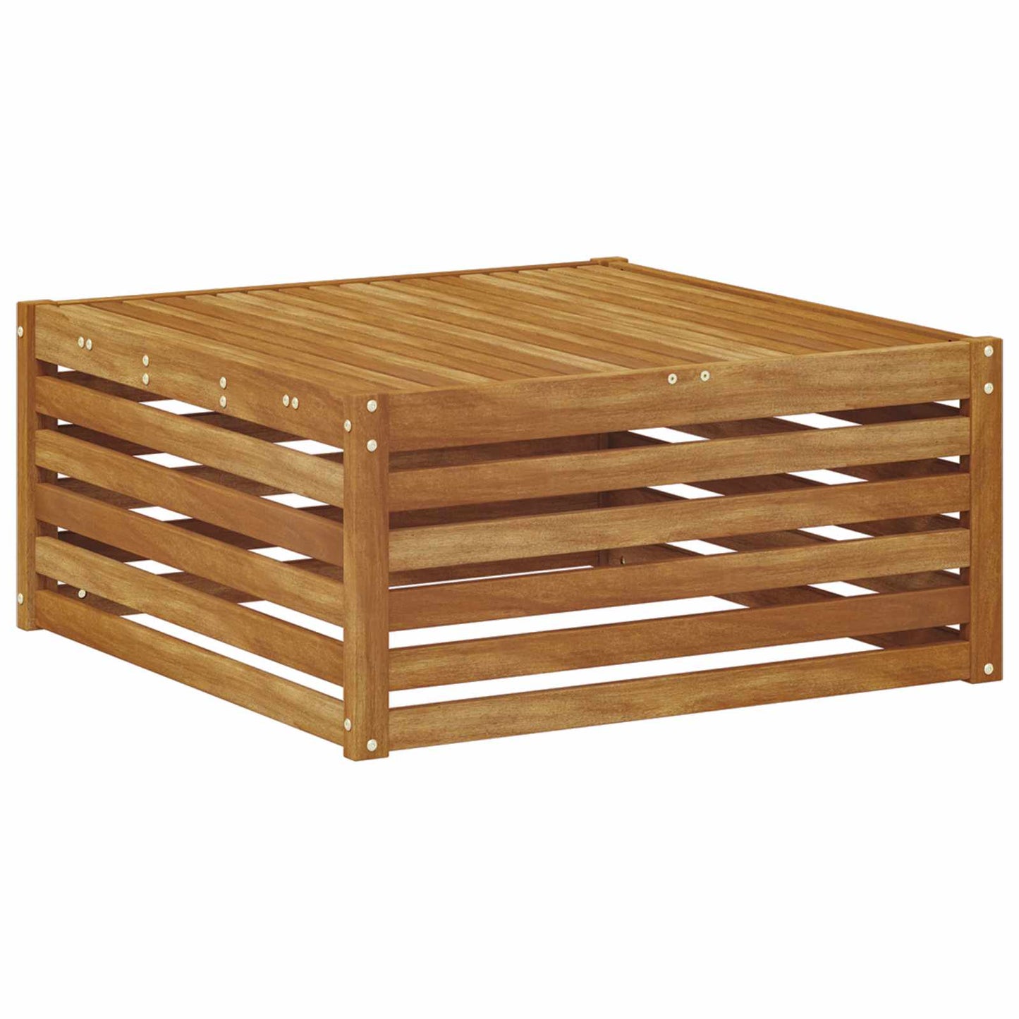 Masă de exterior Lemn Solid de Acacia natural 79 x 79 x 37 cm