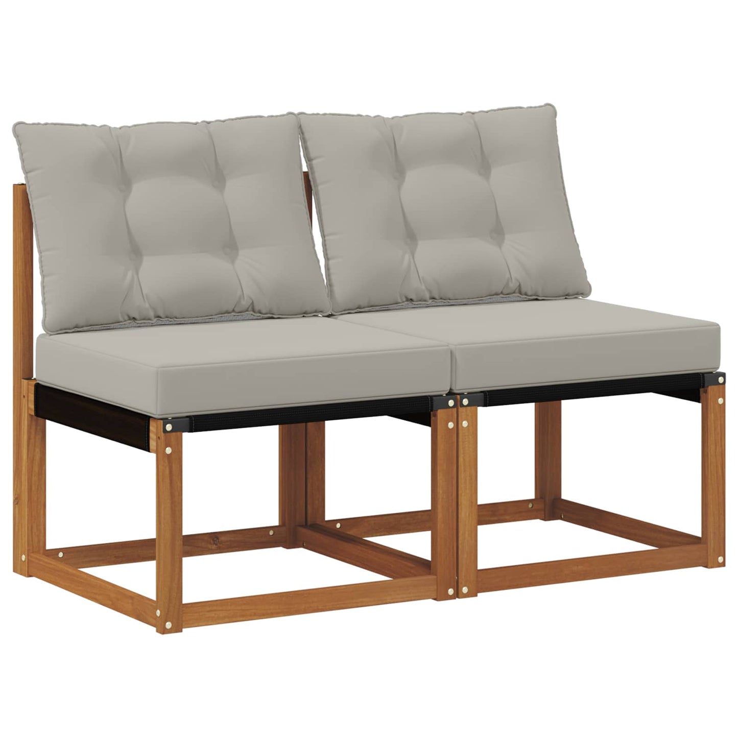 2 Bucată Canapea centrală pentru exterior