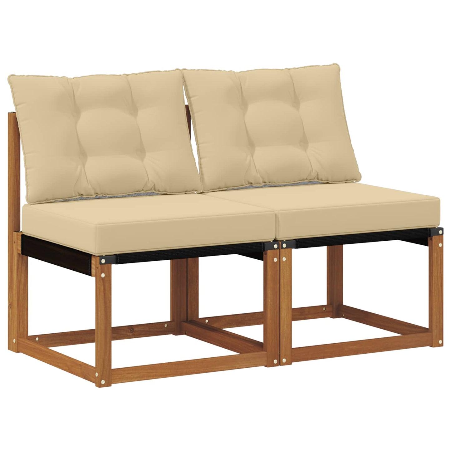 2 Bucată Canapea centrală pentru exterior