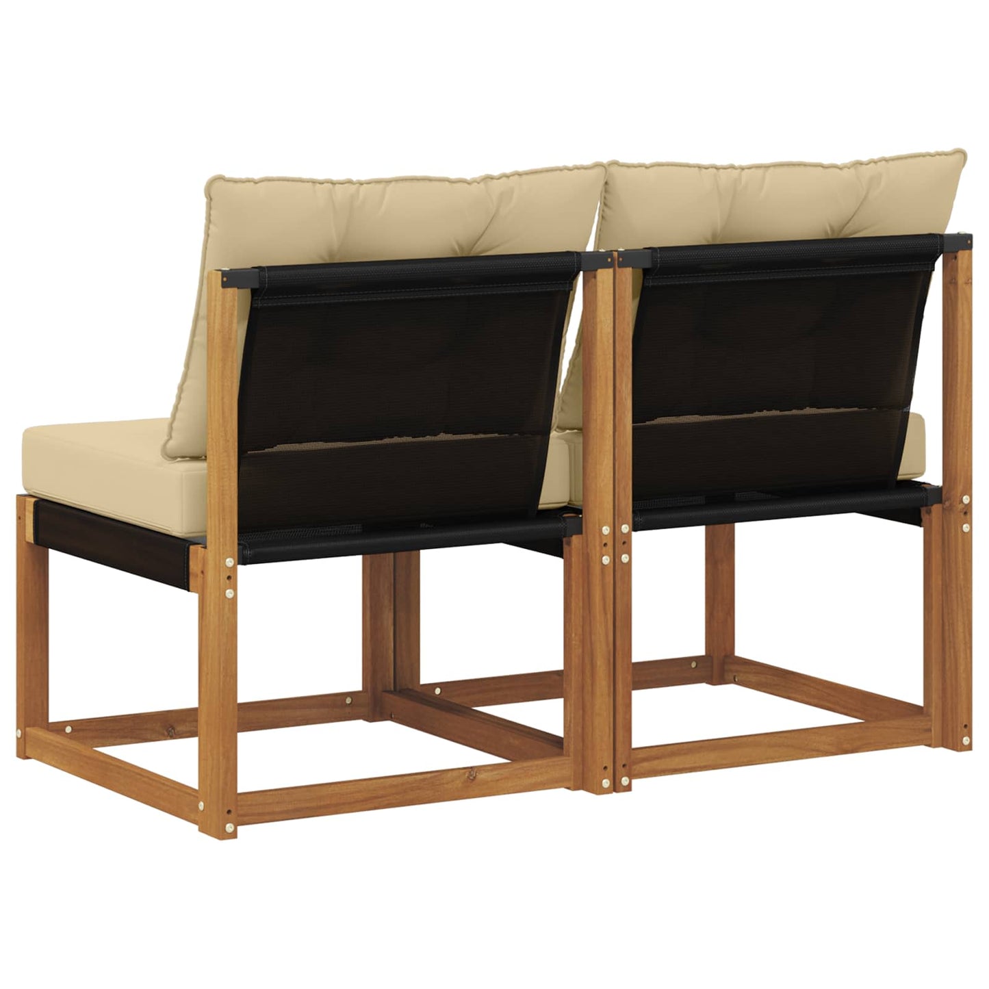 2 Bucată Canapea centrală pentru exterior