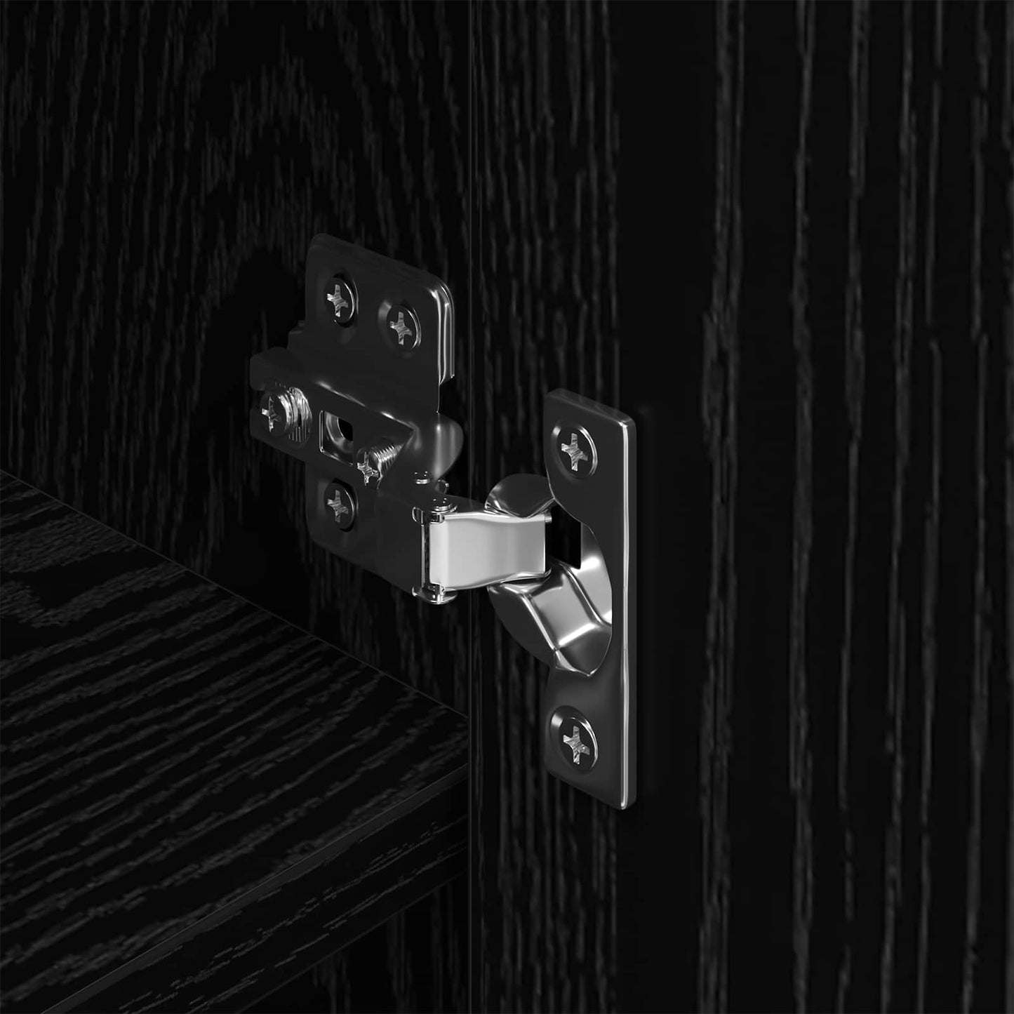 Dulap pentru pantofi cu ușă Stejar Negru 79 x 36 x 100 cm