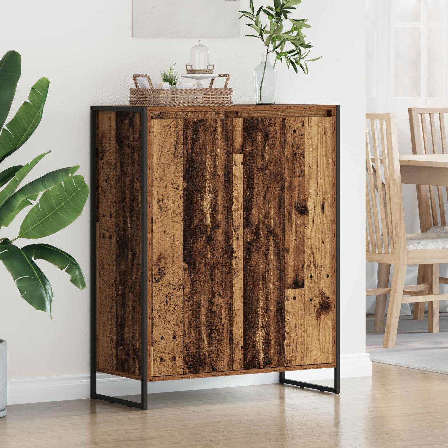 Dulap pentru pantofi Lemn Vechi 79 x 36 x 100 cm Lemn compozit