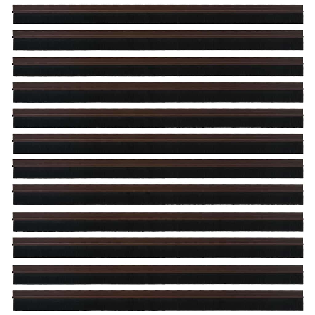 Dopuri pentru uși autoadezive 12 pcs Maro 100 cm