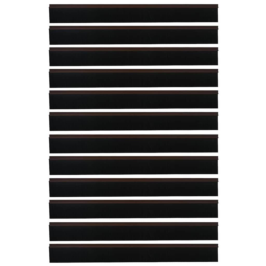 Dopuri pentru uși autoadezive 12 pcs Maro 100 cm