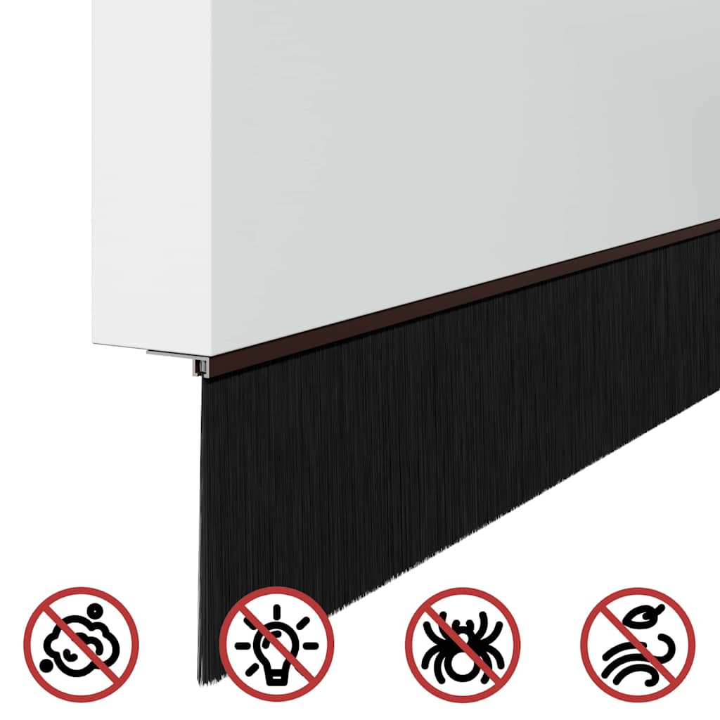 Dopuri pentru uși autoadezive 6 pcs Maro 100 cm