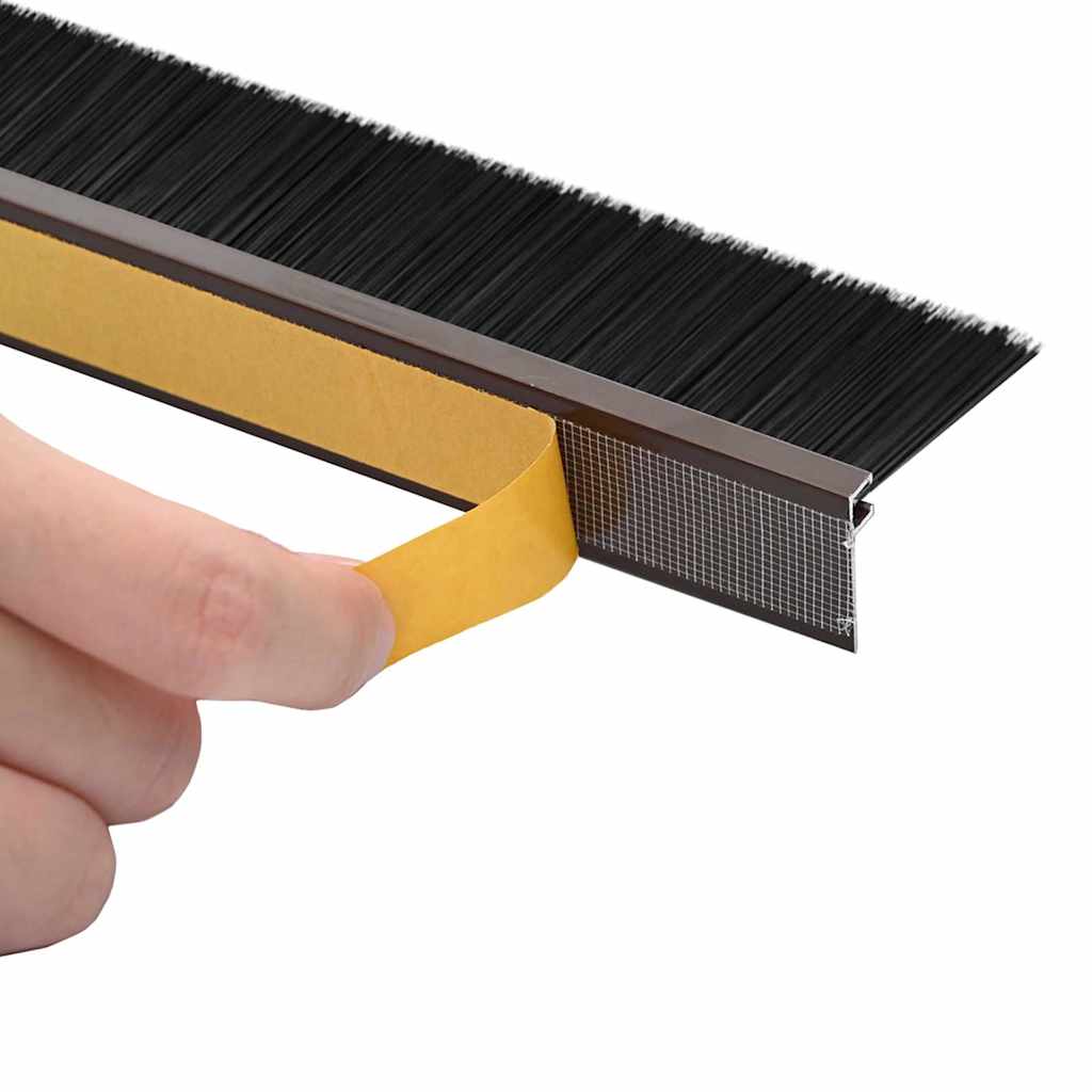 Dopuri pentru uși autoadezive 12 pcs Maro 100 cm