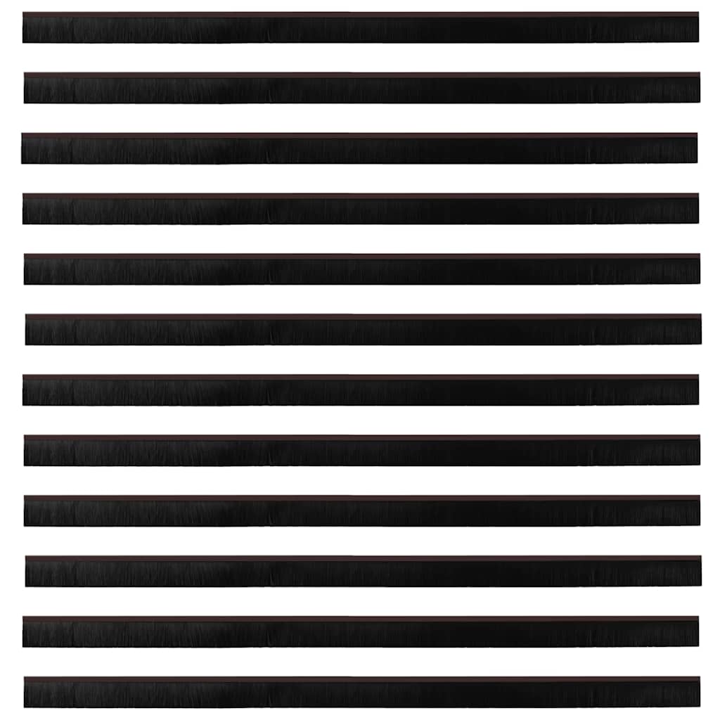 Dopuri pentru uși autoadezive 12 pcs Maro 100 cm