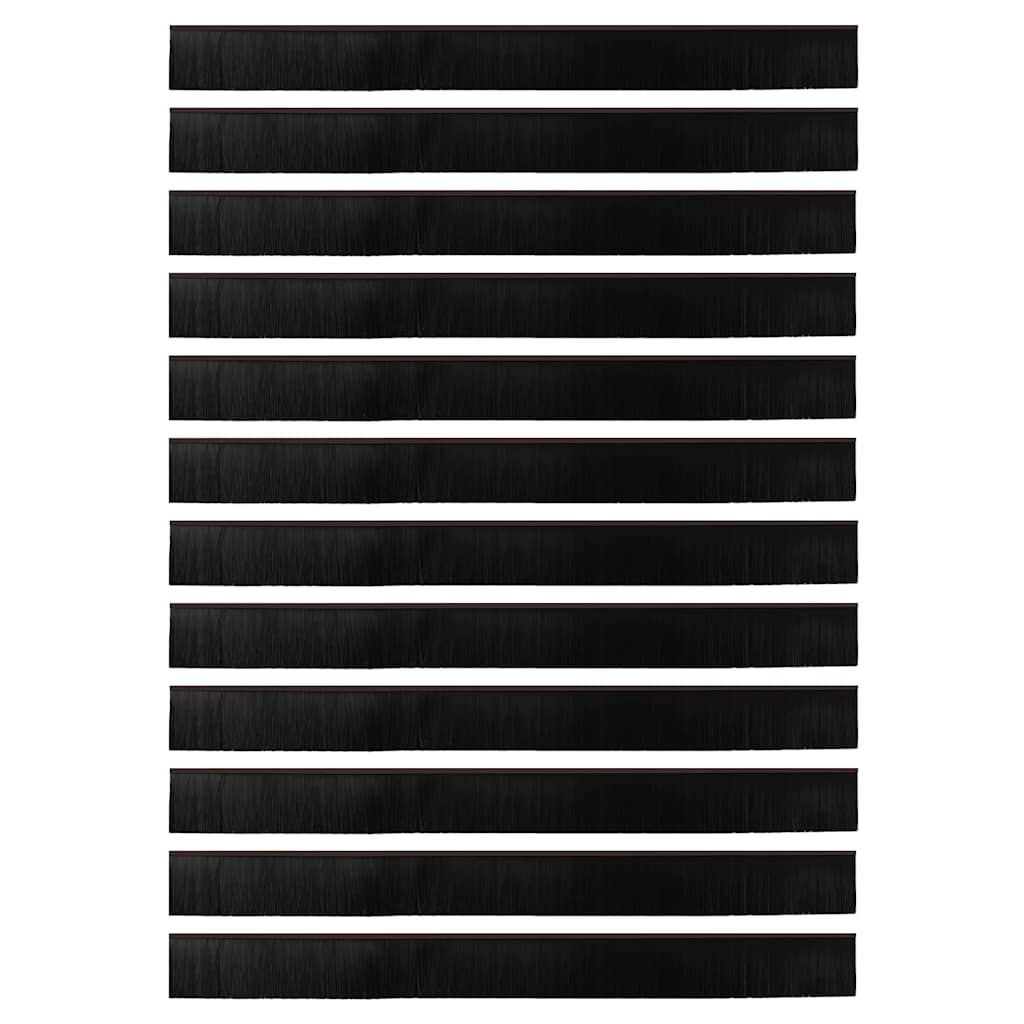 Dopuri pentru uși autoadezive 12 pcs Maro 100 cm