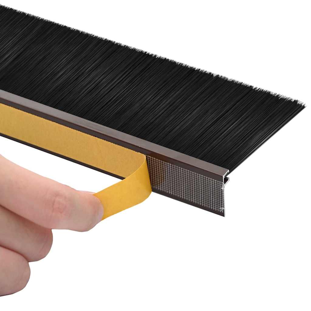 Dopuri pentru uși autoadezive 12 pcs Maro 100 cm