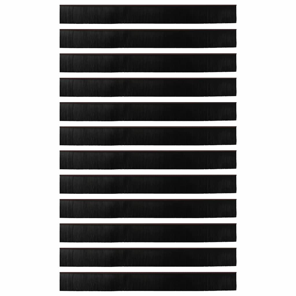 Dopuri pentru uși autoadezive 12 pcs Maro 100 cm