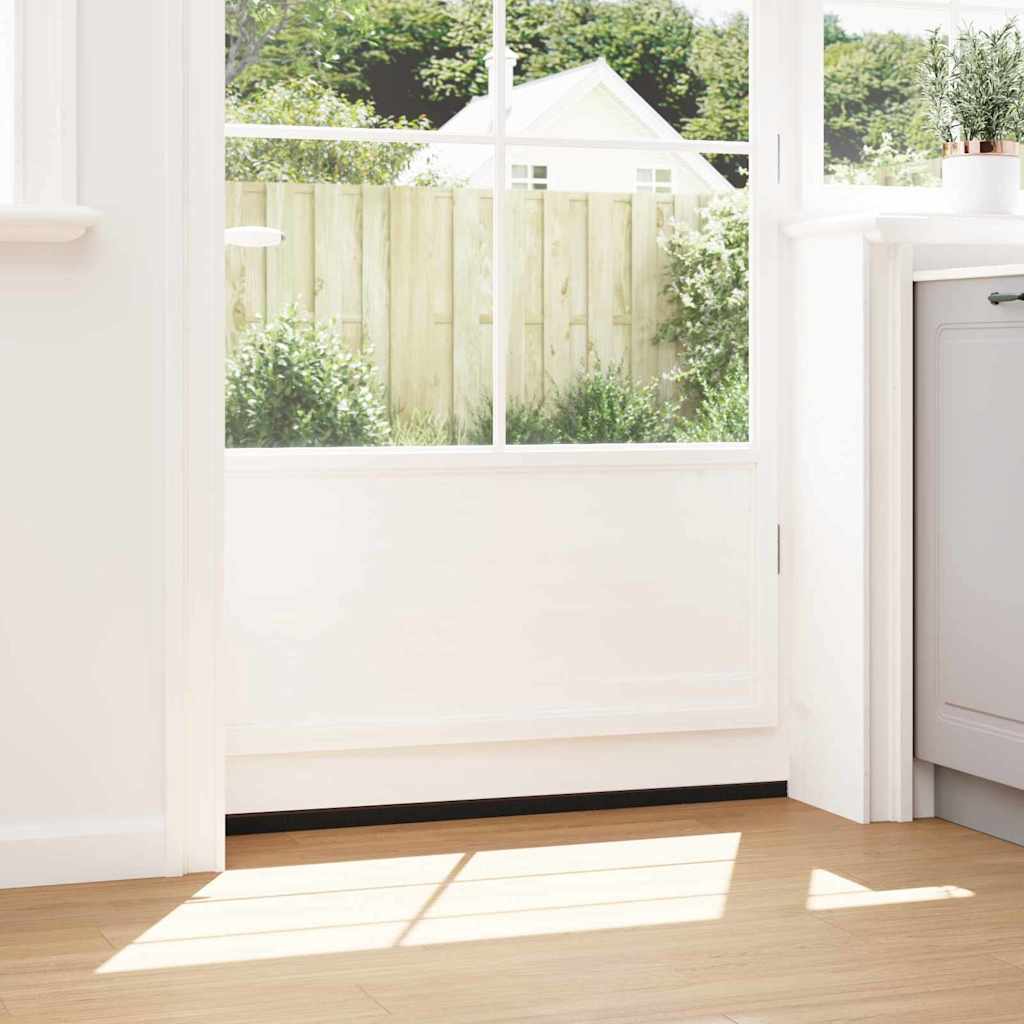 Perdele de ușă cu perii cu montare prin înșurubare 12 pcs Maro