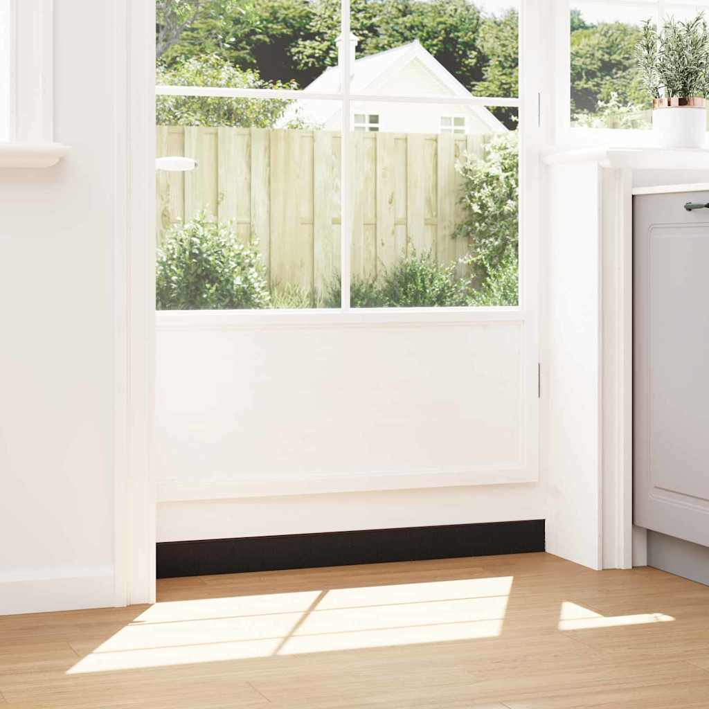 Perdele de ușă cu perii cu montare prin înșurubare 12 pcs Maro