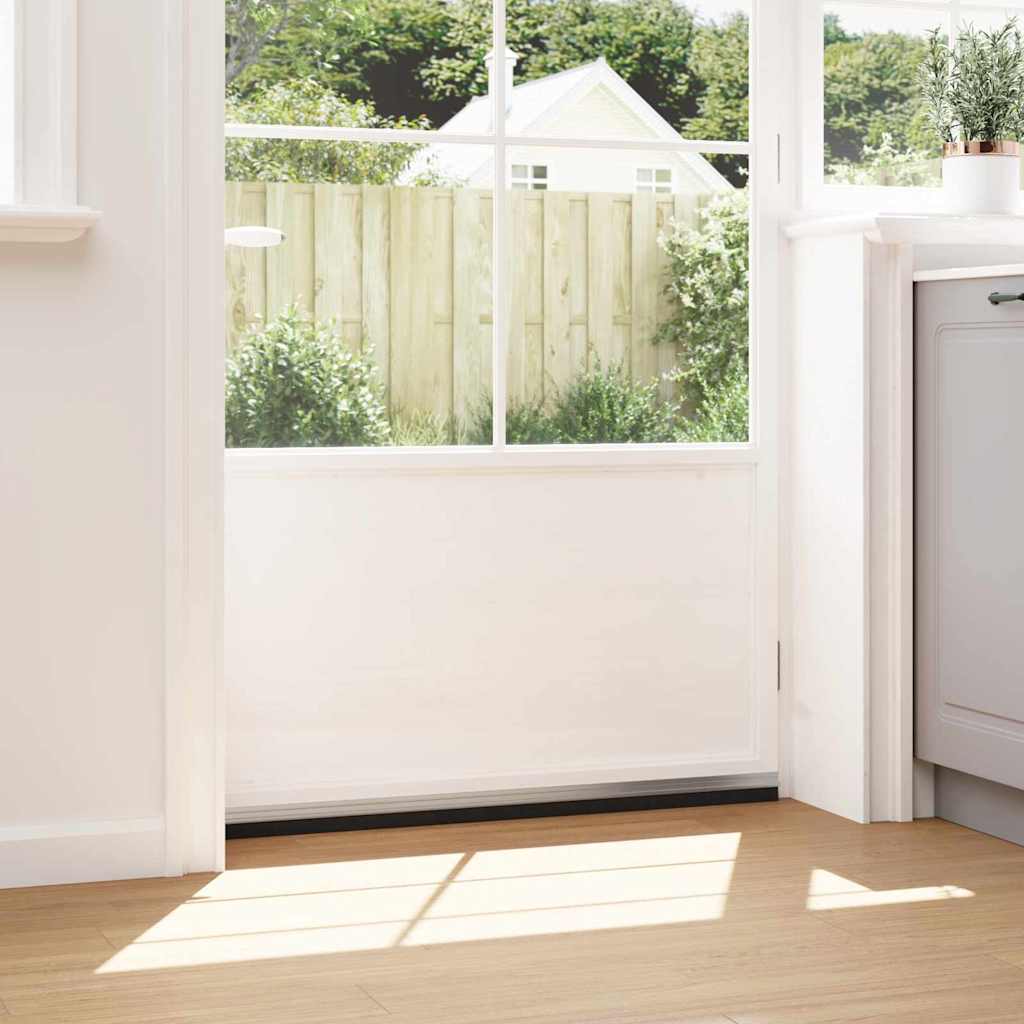 Dopuri pentru uși autoadezive 12 pcs Argintiu 100 cm