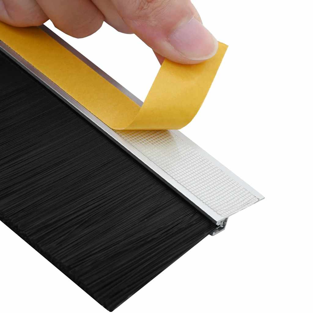 Dopuri pentru uși autoadezive 12 pcs Argintiu 100 cm