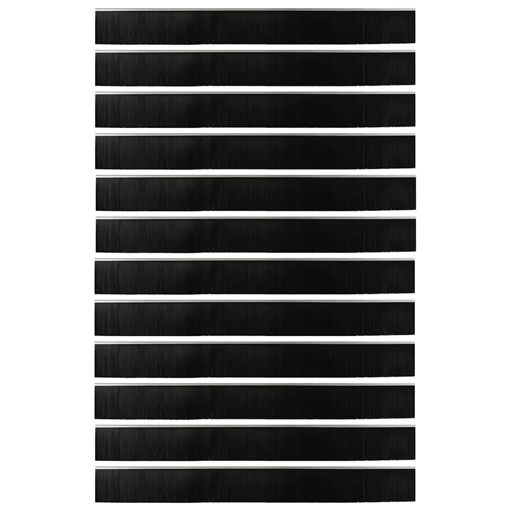 Dopuri pentru uși autoadezive 12 pcs Argintiu 100 cm