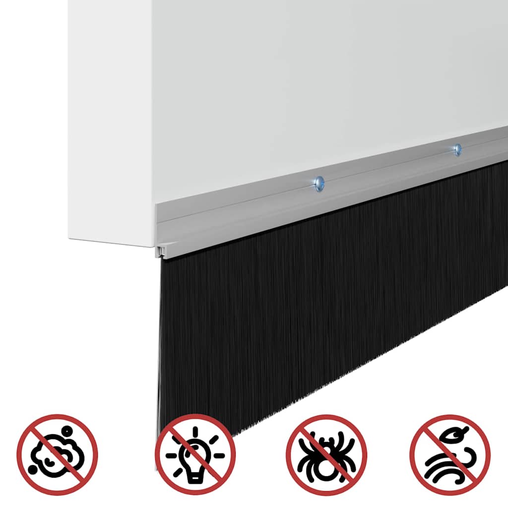 Perdele de ușă cu perii cu montare prin înșurubare 6 pcs